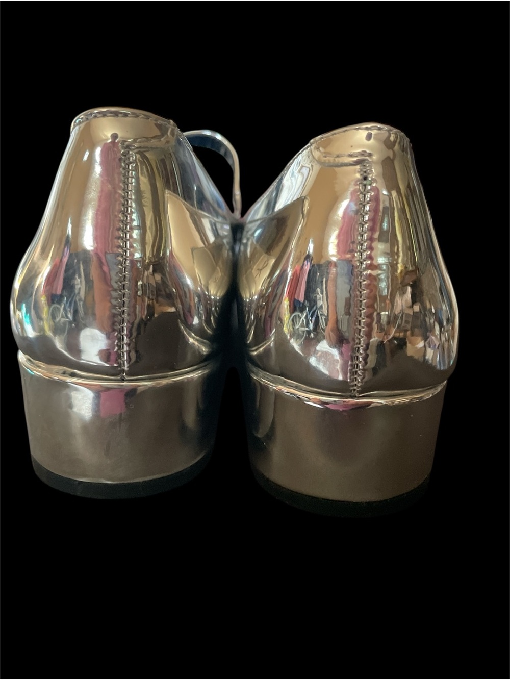 Steve Madden Silver Mary Jane Flats - Picture 6 of 8